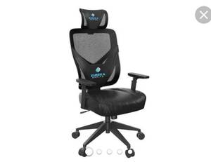 lot 73065 image: Eureka Ergonomic Home Office Video Gaming Chair, Headrest, Lumbar Support, ERK-ONEX-GE300-BBBBGBP,Retail $$249.99