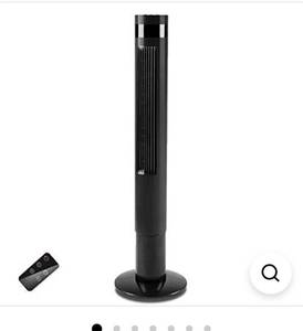 lot 73070 image: Tower Fan - Quiet Oscillating Cooling Fan with LED Display and Timer Built-in 3 Modes and Speed Settings - Remote Controlled Stand Up Floor Portable Fans for Bedroom and Home Office Use - 30 Inch
