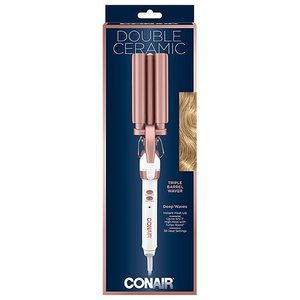 lot 73098 image: Conair Double Ceramic Triple Barrel Curl Styling Waver (B07WRSW956)