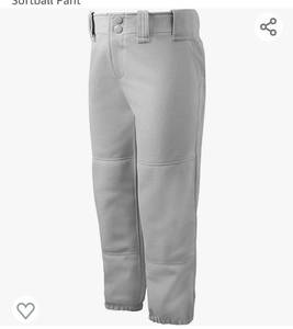 lot 73103 image: Mizuno Adult Womens Belted Low Rise Fastpitch Softball Pant, Size Large