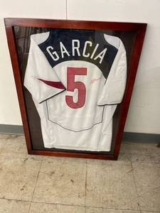 lot 5405 image: autographed framed Garcia jersey
