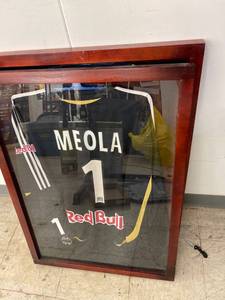 lot 5406 image: framed Meola jersey