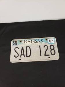 lot 5767 image: Kansas license plate
