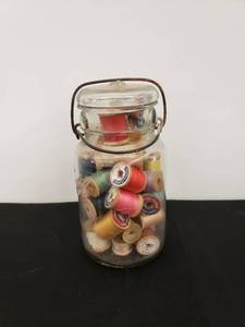 lot 5876 image: jar of old thread