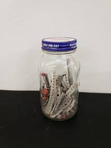 lot 5877 image: mayo jar wold curlers & clips