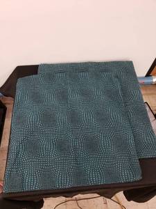 lot 5888 image: pair pillow covers 20 square blackteal