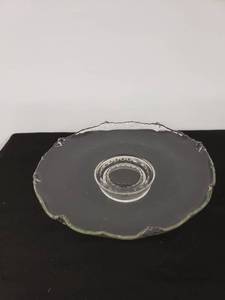 lot 5898 image: glass cake plate