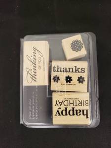 lot 5915 image: greetings words stamp set