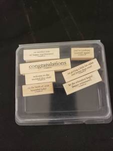 lot 5919 image: congrats stamp set