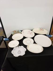 lot 5960 image: lot of old platesplattersbowls