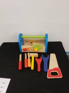 lot 5969 image: kids wood toolboxtools