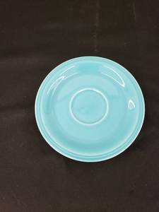 lot 5975 image: retro turquoise saucer