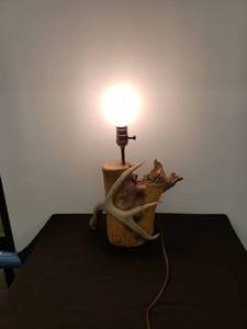 lot 5987 image: drift woodantler lamp works