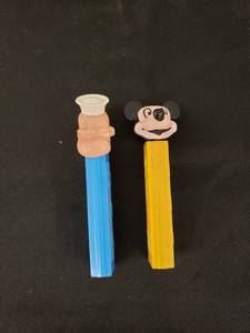 lot 6513 image: pair 1960s PEZ dispensers