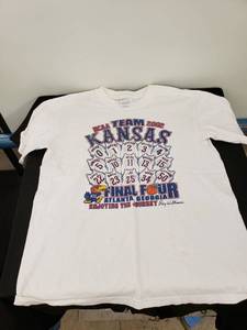 lot 6519 image: signed KU shirt size Med