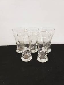 lot 6540 image: set 5 Schlitz glasses