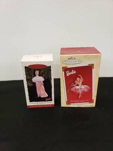 lot 6555 image: pairBarbie Hallmark ornaments