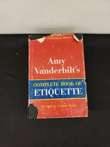 lot 6575 image: Amy Vanderbilt book of etiquette