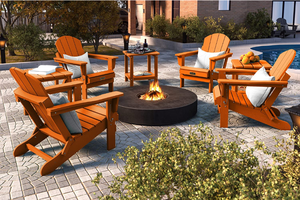 lot 6001 image: Retail $151.71 SERWALL Folding Adirondack Chair Patio Chair Lawn Chairs Outdoor Chairs Adirondack