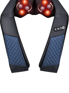 lot 6008 image: Retail $44.99 Neck and Shoulder Massager with Heat Shiatsu Back Massage Pillow with 3D Deep Tissue