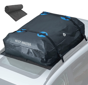 lot 6017 image: Retail $58.00 Rooftop Cargo Carrier, PI Store Waterproof Car Roof Bag with Protective Mat