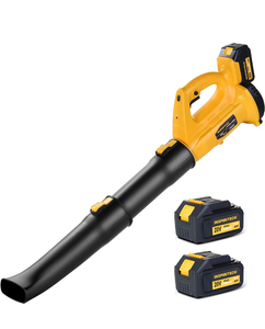 lot 6024 image: Retail $129.99 Inspiritech Leaf Blower- 20V Cordless Leaf Blower with 2 Batteries and Charger, 6-Speed