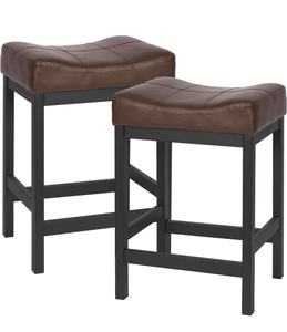 lot 6032 image: Retail $143.99 KATDANS Bar Stools Set of 2-Counter Height Stools -