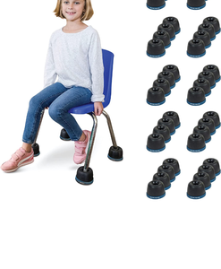 lot 6034 image: Retail $224.99 Wiggle Wobble Chair Feet (10 Pack)