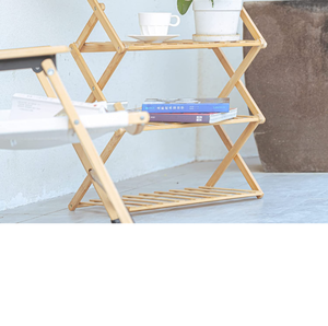 lot 6053 image: 3-Tier Succulent Stand Multi Layers Succulents Display Shelf with Chalkboard Easel Decorative