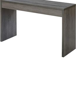 lot 6055 image: Retail $80.00 Convenience Concepts Northfield Hall Console Desk Table, Weathered Gray