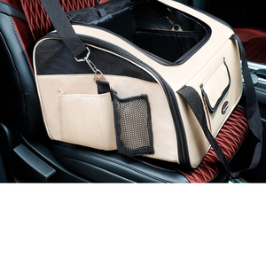 lot 6057 image: PETTOM Pet Car Booster Seat Carrier Airline Approved for Dog Cat Puppy Small Animal Travel Cage