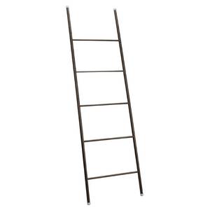 lot 7053 image: iDesign Forma Towel Ladder, Metal Towel Rack with Five Rungs, Bronze