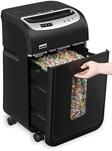 lot 8012 image: Paper Shredder for Home Office with US Patented Blade,VidaTeco 18-Sheet 60 Mins Running Micro Cut Paper Shredder for Home Use Heavy Duty,Shred CDCard with 7.9-Gal Extra Large Bin,AUTO Jam Proof(ETL)