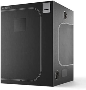 lot 8049 image: AC Infinity CLOUDLAB 866 Advance Grow Tent, 60��x60��x80�� Thickest 1 in. Poles, Highest Density 2000D Diamond Mylar Canvas, 5x5 for Hydroponics Indoor Growing