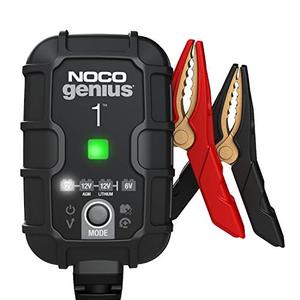 lot 25286 image: NOCO GENIUS1, 1A Automatic Smart Charger, 6V and 12V Portable Automotive Car Battery Charger, Battery Maintainer, Float Charger, Trickle Charger and Battery Desulfator with Temperature Compensation