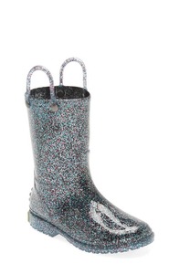 lot 25290 image: Western Chief Glitter Waterproof Rain Boot in Multi at Nordstrom, Size 8 M