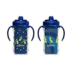 lot 25309 image: Dr. Brown��s Milestones Hard Spout Insulated Sippy Cup with Handles - Blue - 10oz - 2pk - 12m (B08QKZ6JL2)