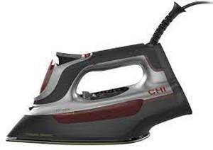 lot 25284 image: CHI Steam Iron for Clothes with Electronic Temperature Control Titanium Infus...