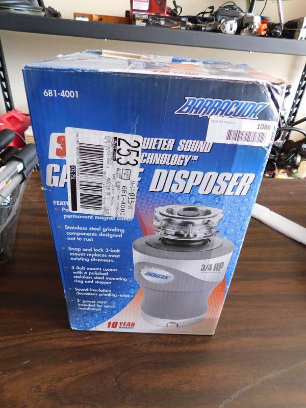 lot 1086 image: 34 horse garbage disposal
