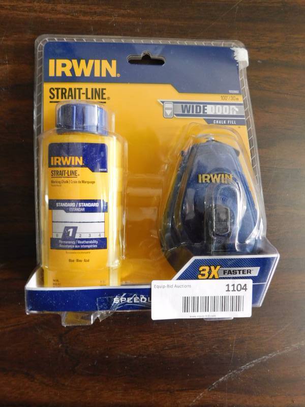 lot 1104 image: Irwin chalk line kit