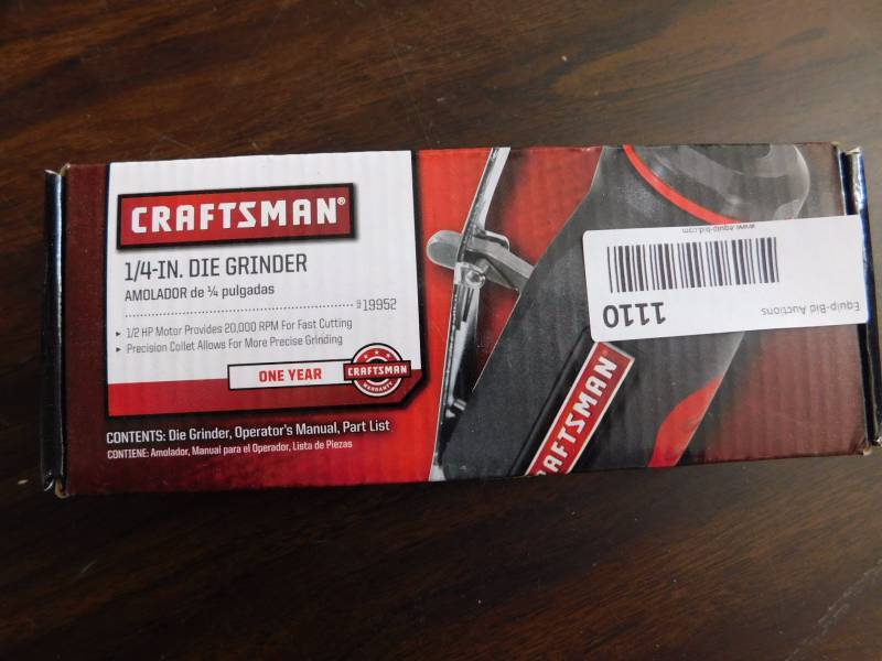 lot 1110 image: Craftsman 14 die grinder