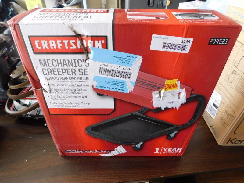lot 1146 image: Craftsman mechanics creeper seat