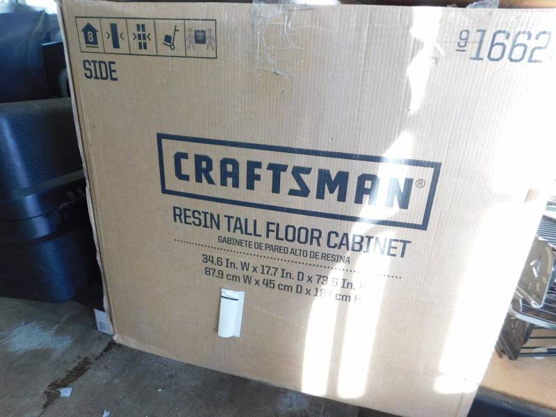 lot 1155 image: Craftsman resin tall floor cabinet