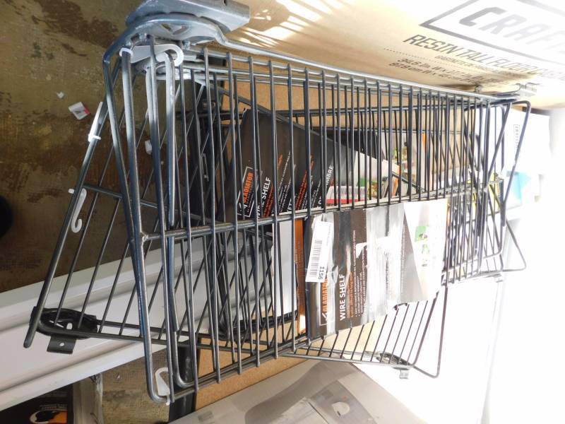 lot 1156 image: Garage organizing shelves