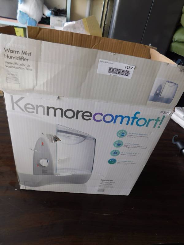 lot 1157 image: Kenmore warm mist humidifier