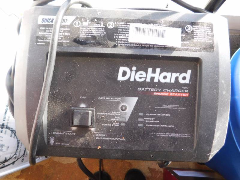 lot 1159 image: DieHard full size 12 volt battery charger