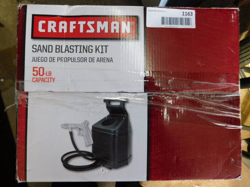lot 1163 image: Craftsman sand blasting kit
