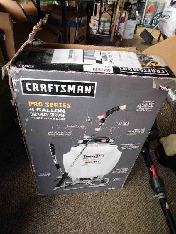 Craftsman 4 gallon back pack sprayer | North Wichita Name Brand Tool