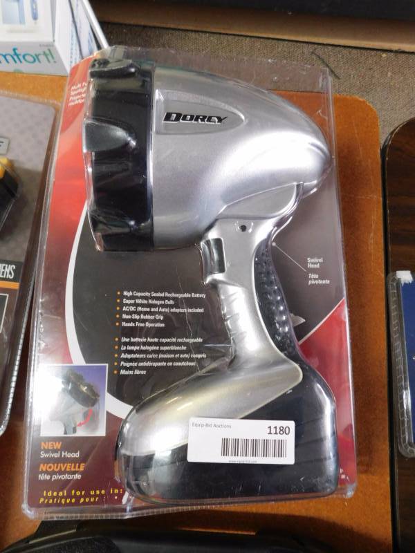 lot 1180 image: Dorcy rechargeable spotlight