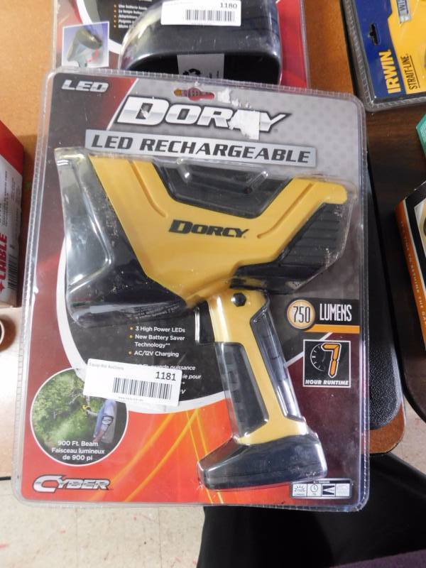 lot 1181 image: Dorcy LED rechargeable spotlight